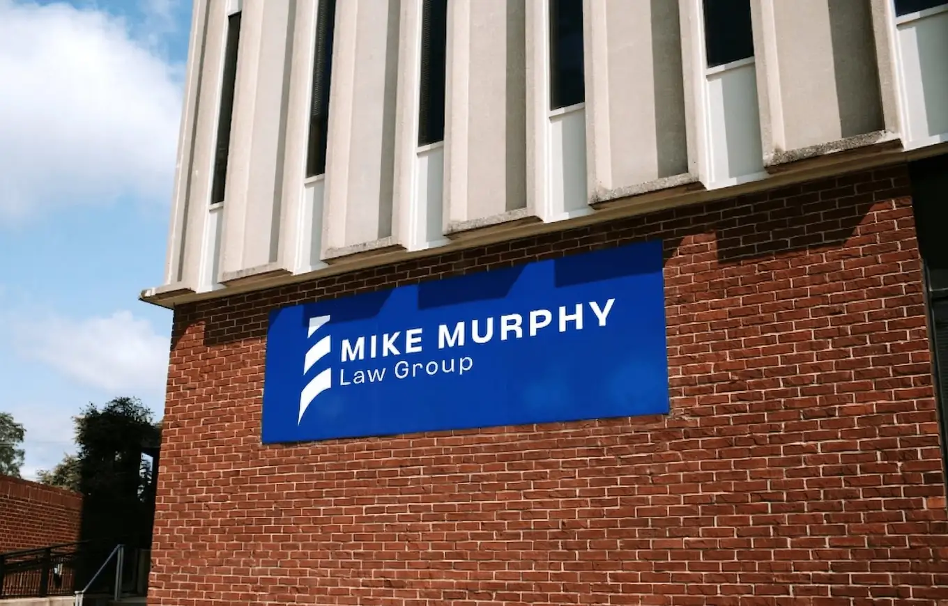 The Mike Murphy Law Group sign on the office building