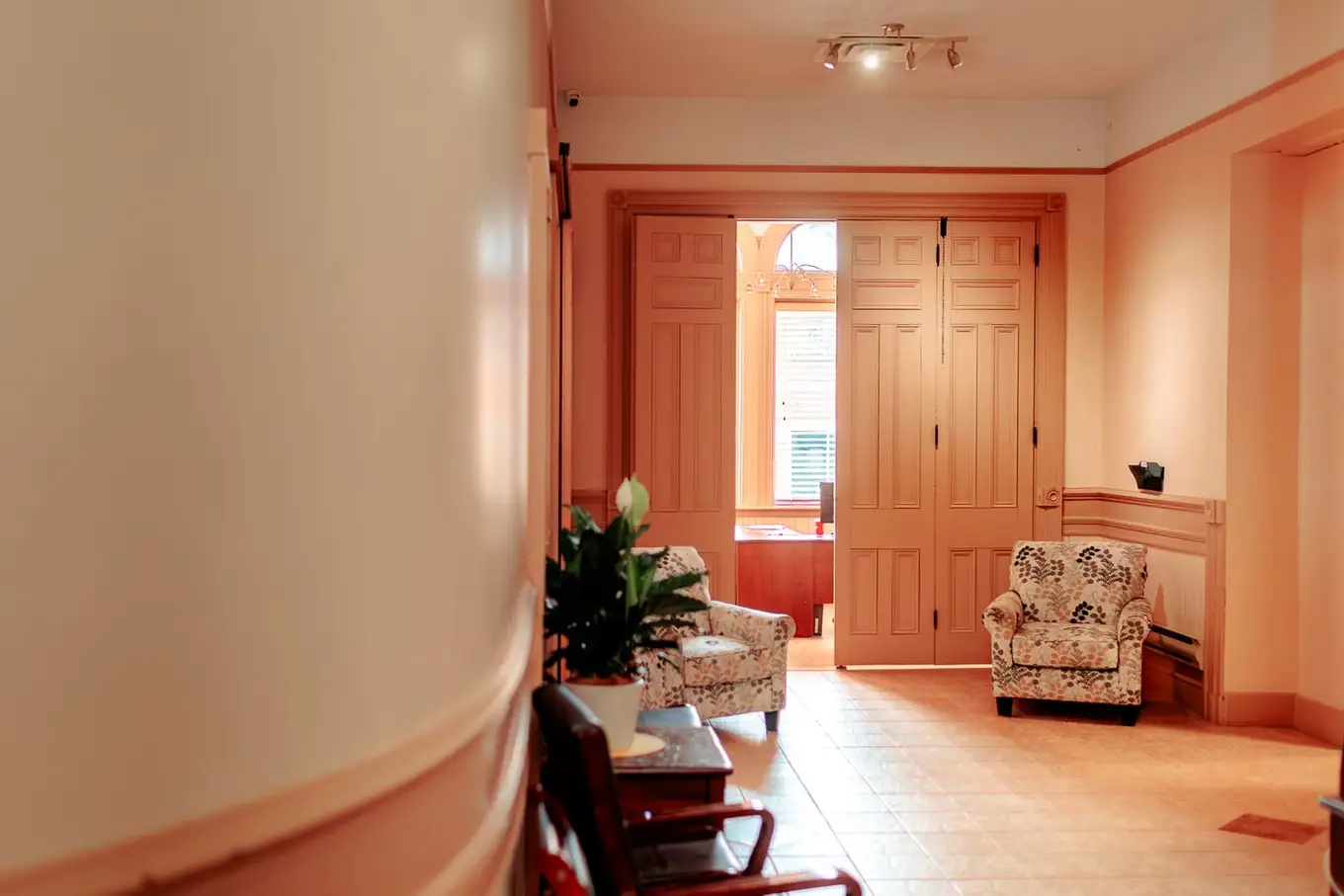 A hallway in the firm's Moncton office
