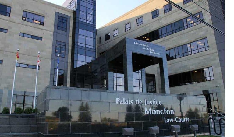 pain and suffering compensation in Canada - Moncton Law Courts in New Brunswick