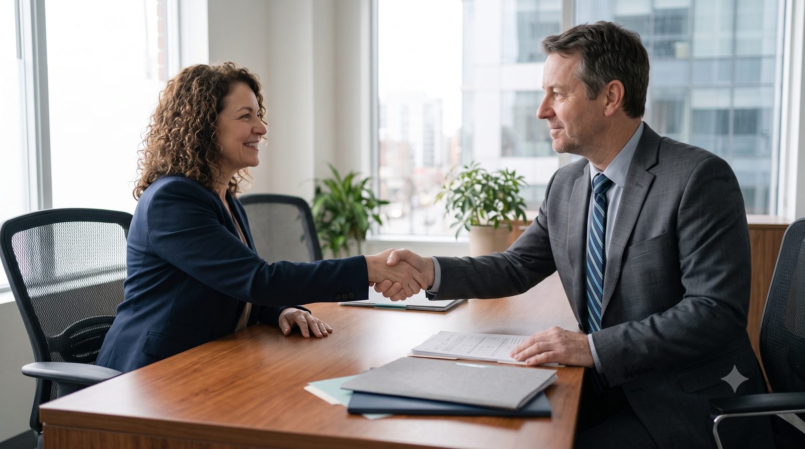 Minor Personal Injury Deductible and Insurance in Newfoundland 4 Lawyer explaining the insurance deductible to a client across a desk